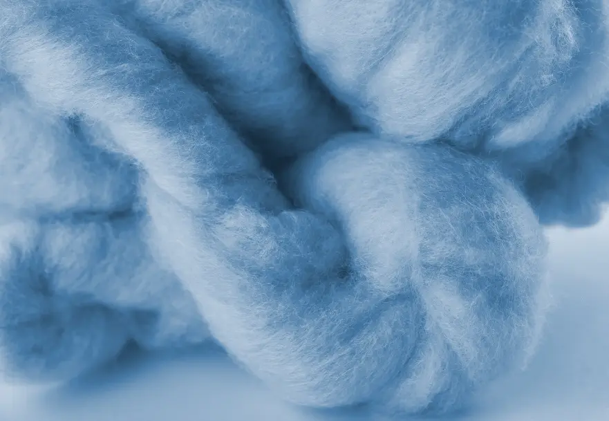 Una rappresentazione della linea Systema Naturae® di Cariaggi®, che utilizza antiche tecniche di tintura vegetale per creare fibre ecologiche e pregiate.